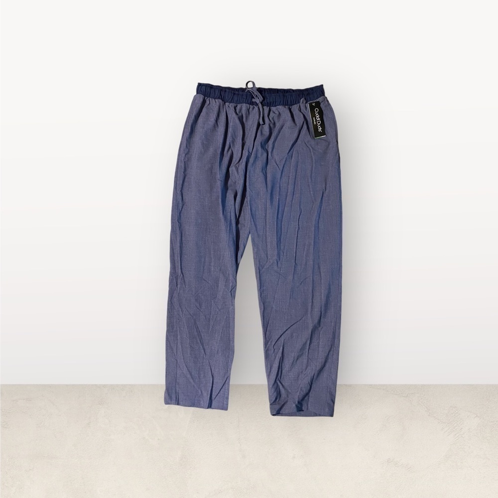NWT Cuddl Duds Women's Scrubs Classic  Size XL Navy Heather Antimicrobial Agian - Picture 13 of 13